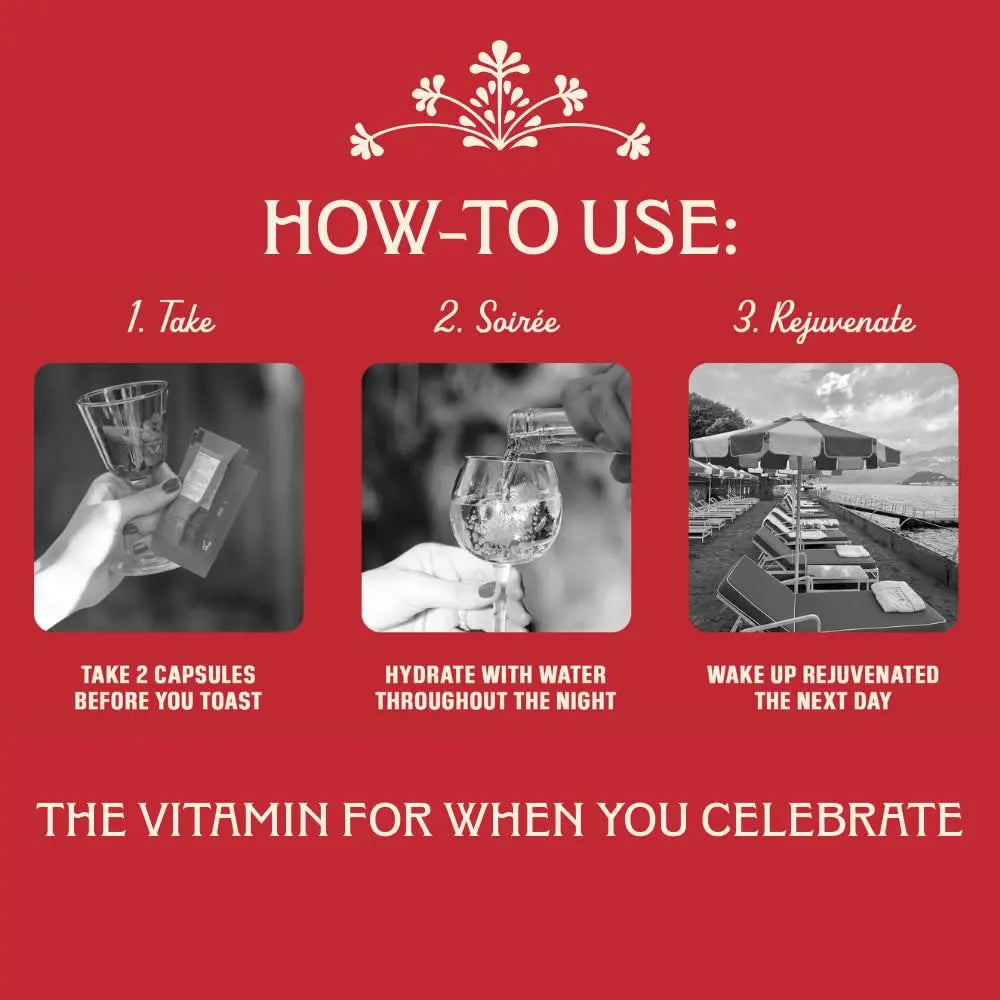 Apéritif Before Alcohol Recovery Supplement - DHM (Dihydromyricetin), Milk Thistle, Turmeric & B Vitamins - Hydration & Liver Support for Morning Clarity Apéritif Health Au supplements