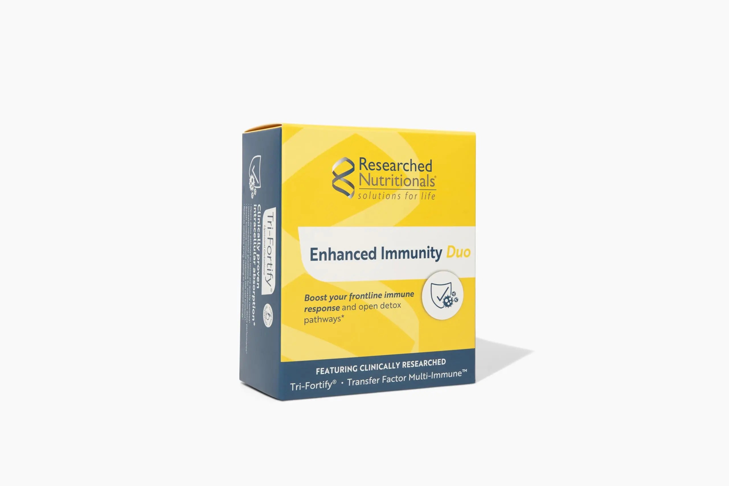 Researched Nutritionals Liposomal Glutathione (450mg) + Colostrum & Mushrooms Supplement for Immunity - Enhanced Immunity Duo - Tri-Fortify Watermelon + Transfer Factor Multi-Immune (2 Piece Set) Researched Nutritionals Au supplements