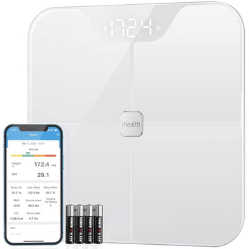 iHealth Nexus Smart Scale for Body Weight Bluetooth, Digital Bathroom Scale Body Fat and Muscle iHealth Au supplements