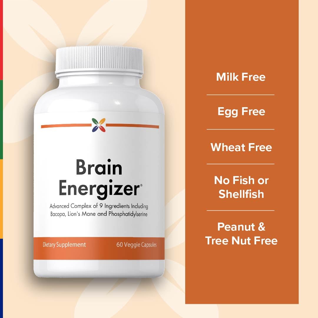 Stop Aging Now - Brain Supplement Complex - with Ginkgo Biloba, Lion's Mane, Bacopa, and DMAE - 60 Vegetarian Capsules - Advanced Blend Stop Aging Now Au supplements