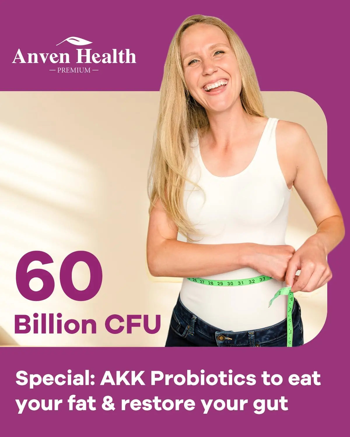 Spermidine 20mg + Fisetin 300mg + Akkermansia for Women丨Cellular Renewal, Metabolic & Gut Health Anven Health Au supplements
