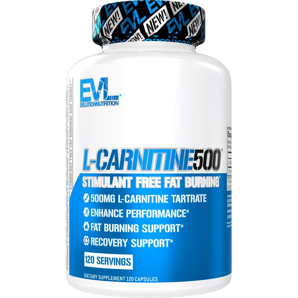 EVL L-Carnitine Supplement for Weight Loss Support - L carnitine 500mg Diet Pills Evlution Au supplements