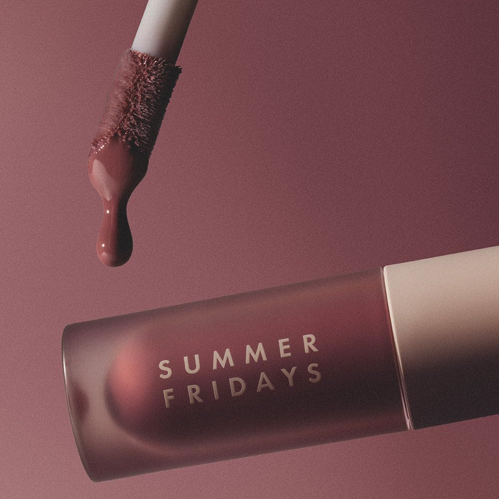 Summer Fridays Dream Lip Oil - Hydrating Tinted Lip Gloss Oil - Non-Sticky Formula with Skincare Benefits for Long-Lasting Softness + Shine - Effortless Beauty Gifts - Soft Mauve (0.15 Oz) Summer Fridays Au supplements