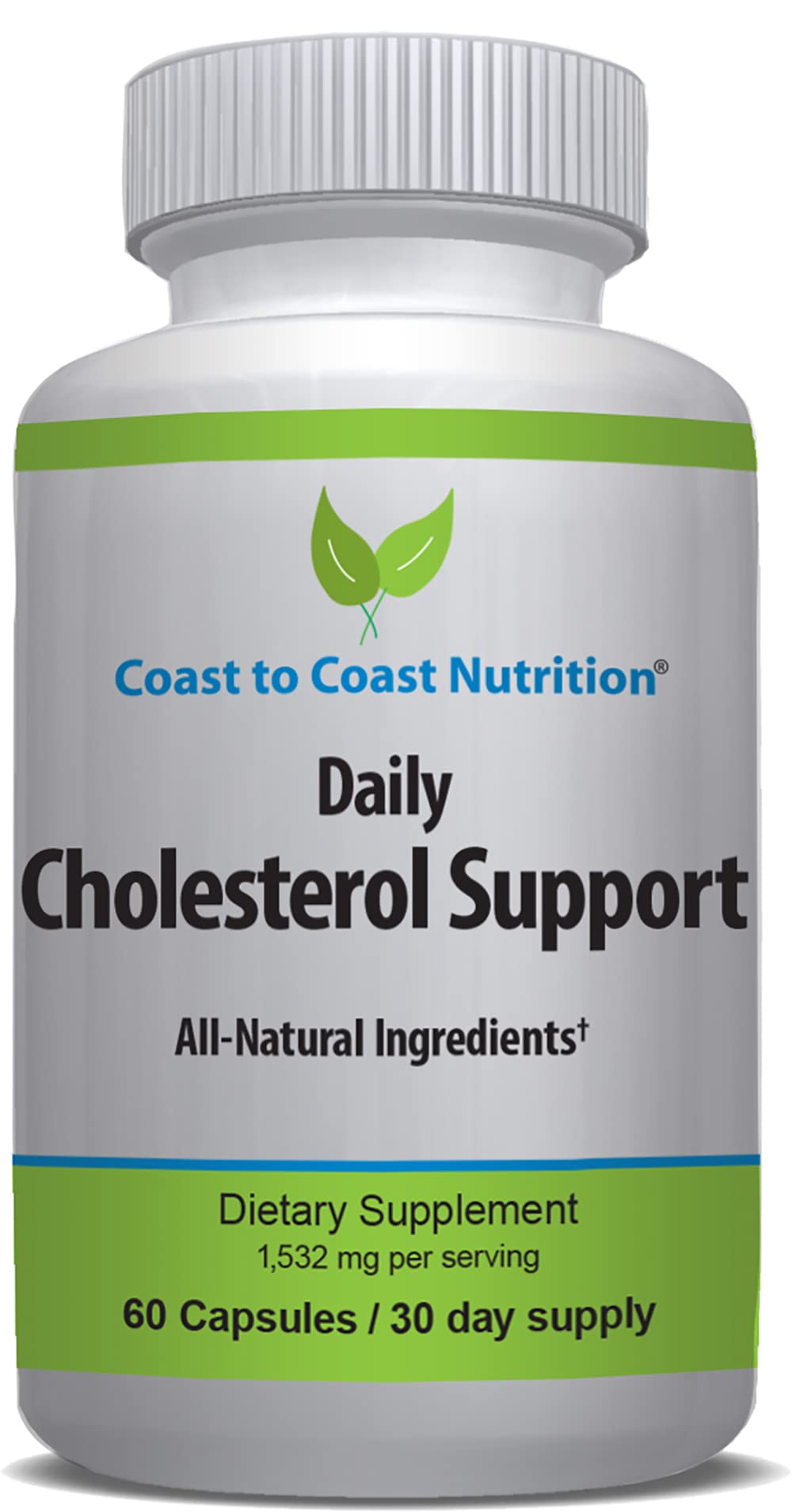 Coast to Coast Nutrition Cholesterol Support Supplement - Support Cardiovascular & Artery Performance, Target Bad LDL Levels & Plaque Calcium Buld-Up - Promote Circulation & Blood Flow - 60 Capsules Coast to Coast Nutrition Au supplements