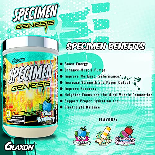 Specimen Full Spectrum High Stimulant Pre-Workout Powder | Supercharged Energy Glaxon Au supplements