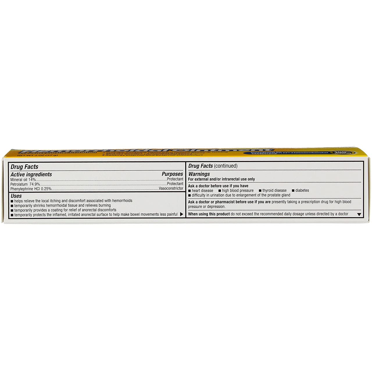 GoodSense Hemorrhoidal Ointment, Phenylephrine HCl, Petrolatum, Mineral oil, Relief from Burning, Itching and Discomfort of Hemorrhoids, 2 Ounces GoodSense Au supplements