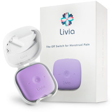 Livia Menstrual Pain Relief Device, Lavender - The Off Switch for Period Pain - Portable Unit with Stick-on Pads Livia Au supplements