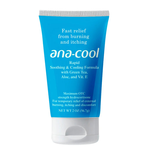Ana-Cool Herbal Hemorrhoid Relief Cream - Fast Soothing for Bug Bites, Rashes, Irritations & More - 1% Hydrocortisone with Witch Hazel, Aloe & Vitamin E - Physician-Developed, 2 oz Tube Ana-CoolAu supplements