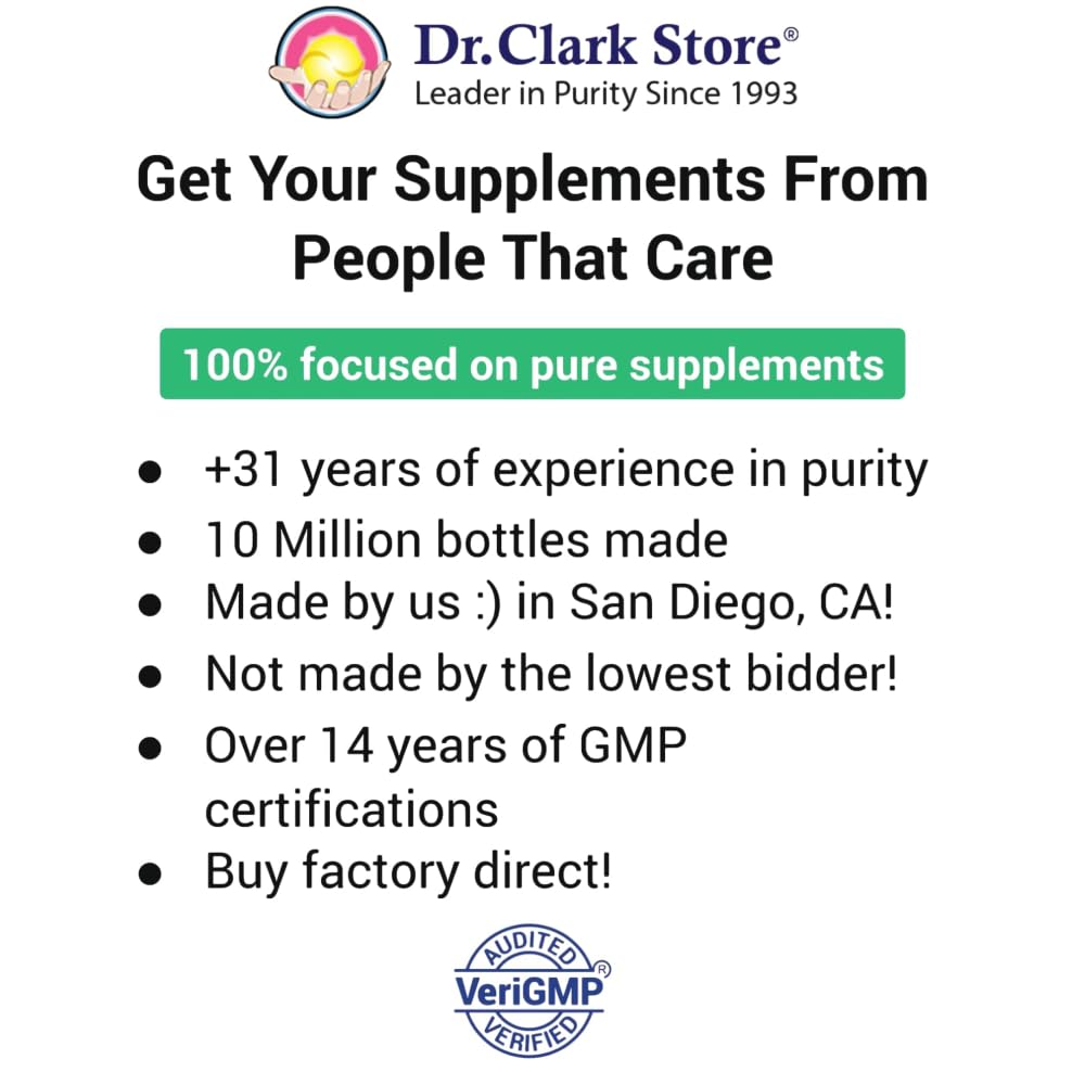 Dr Clark Superblend Wormwood Capsules - Vegetarian 330 mg, 100 Capsules - Wormwood Herb Without Artificial Preservatives, Wormwood Combination with Quassia Dr Clark Store Au supplements