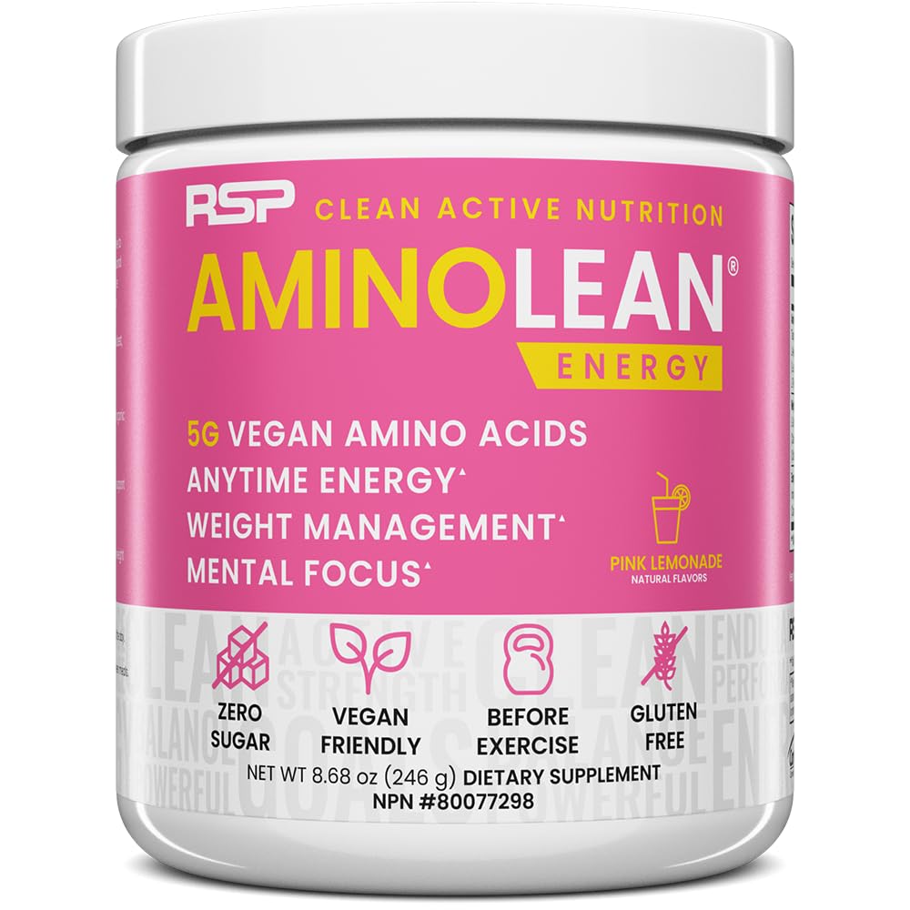 RSP NUTRITION AminoLean Pre Workout Powder, Amino Energy & Weight Management RSP NUTRITION Au supplements