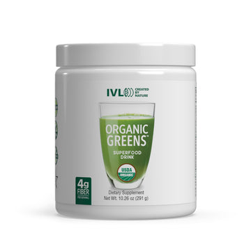 IVL - Organic Greens - Organic Superfood Drink - Loaded with Antioxidants, Micronutrients, Prebiotics & Probiotics - for Immune Support, Digestive Health - Great Taste (1 Pack, 30 Servings) IVL Au supplements