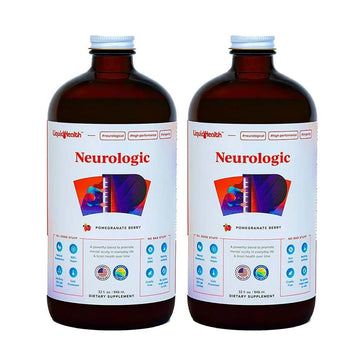LIQUIDHEALTH Neurologic Focus Supplement - Brain Booster Nootropic Supplement for Cognitive Function, Memory & Focus with Ginkgo Biloba, Choline, L-Theanine & Phosphatidylserine - USA Made (2 Pack) LIQUIDHEALTH Au supplements