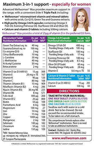 Vitabiotics Wellwoman Max, 84 Capsules Vitabiotics Au supplements