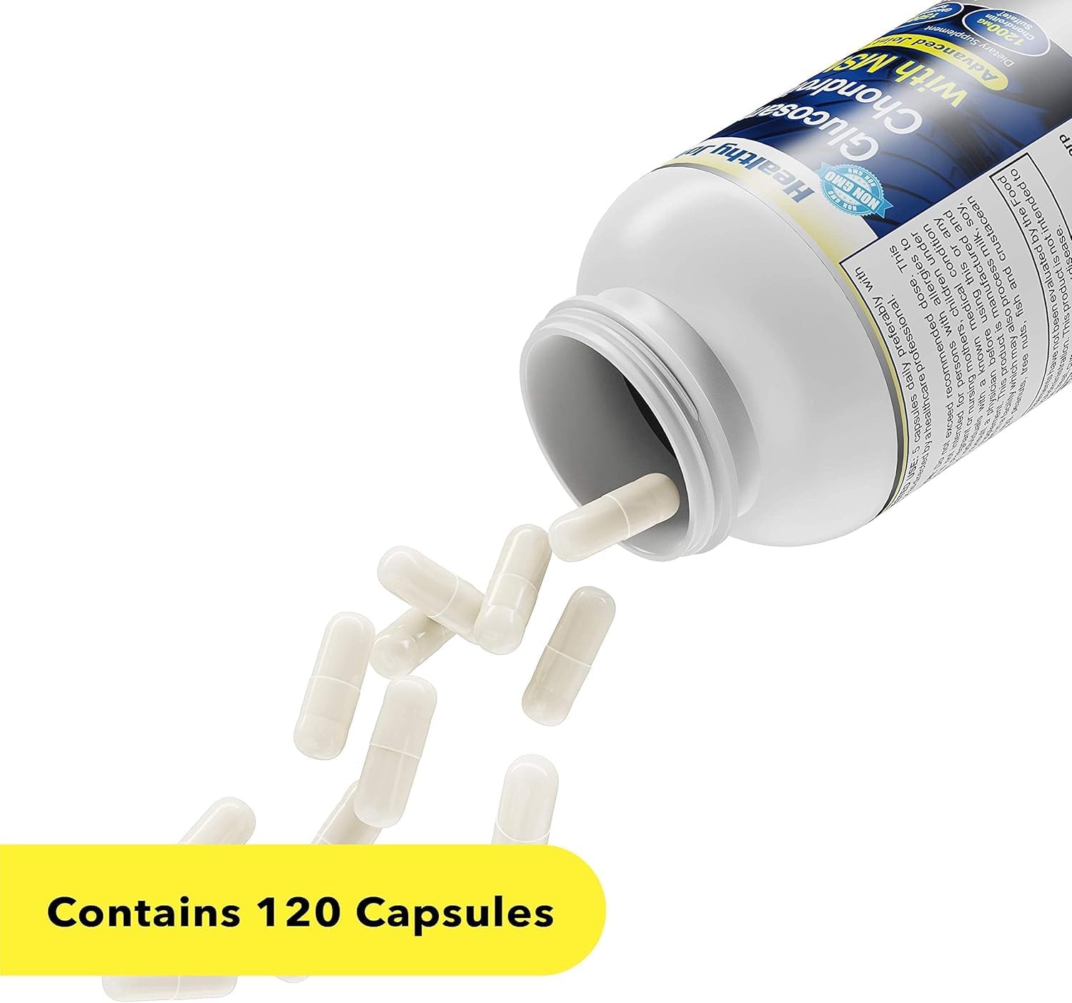 Healthy Joints System Glucosamine Chondroitin MSM Supplement for Joint & Bone Health - 120 Capsules | Joint Support & Discomfort Relief for Back, Knees, Hands Healthy Joints System Au supplements