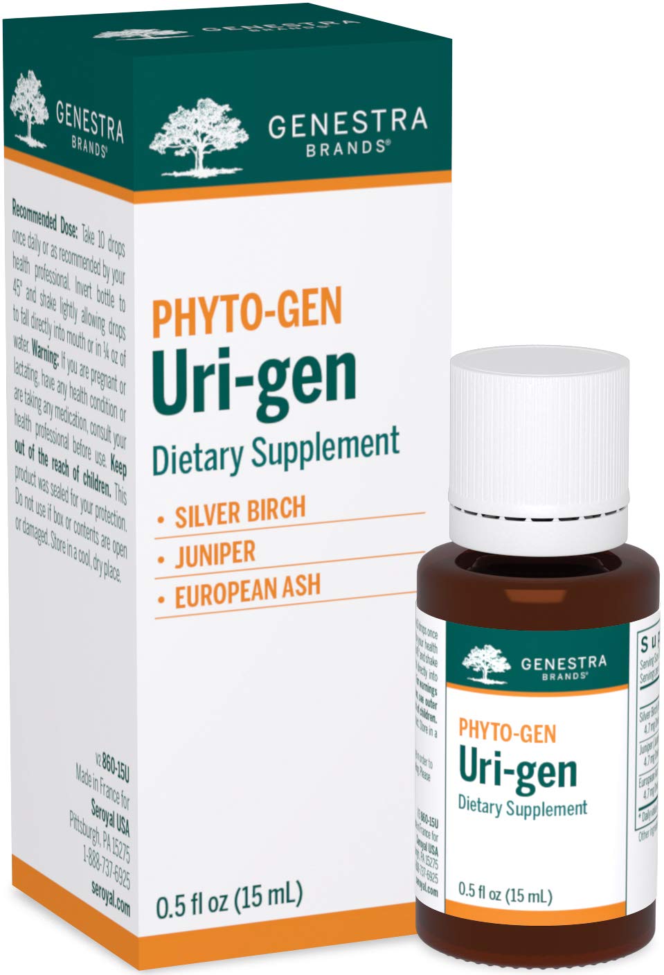 Genestra Brands Uri-gen | Silver Birch, Juniper, and European Ash Herbal Supplement | 0.5 fl. oz. Genestra Brands Au supplements