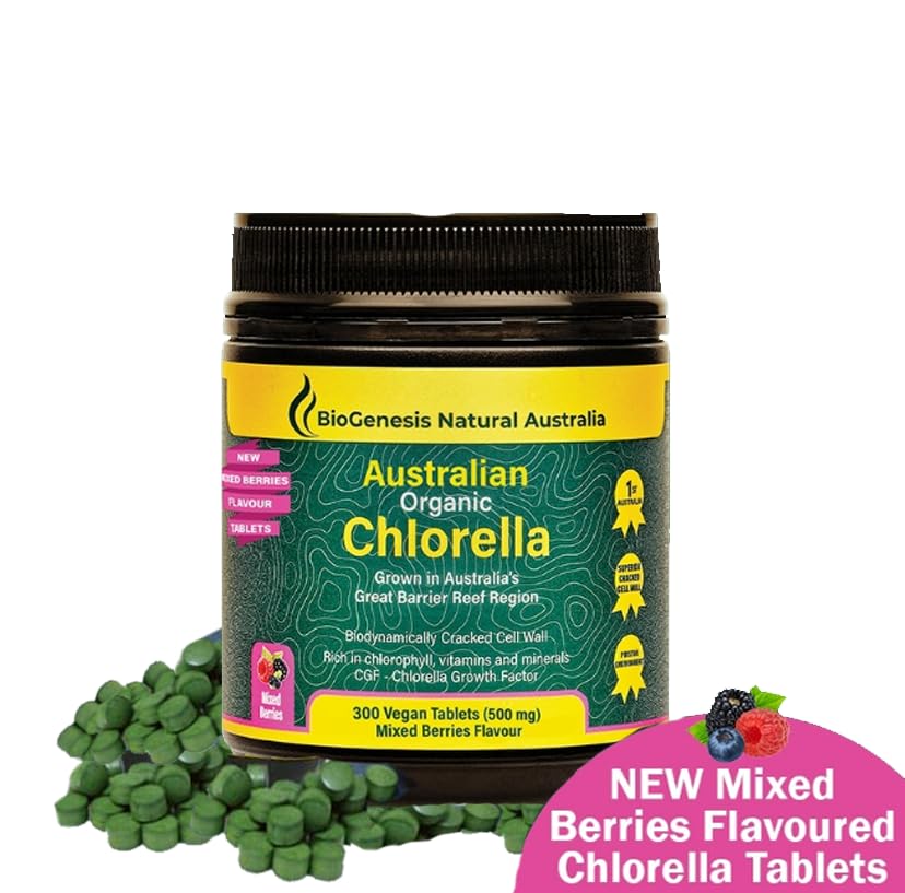 Biogenesis Organic Chlorella Tablets | Australian Grown | Chlorophyll-Rich Biogenesis Au supplements