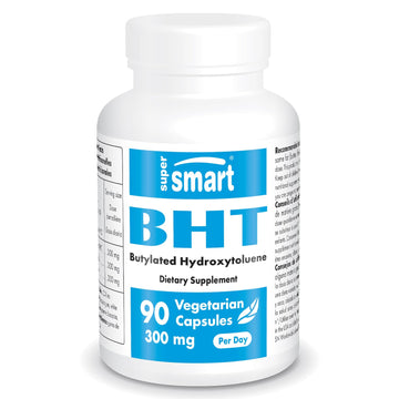 Supersmart - BHT 300 mg Per Day - Butylated Hydroxytoluene - Powerful Antioxidant Supersmart Au supplements