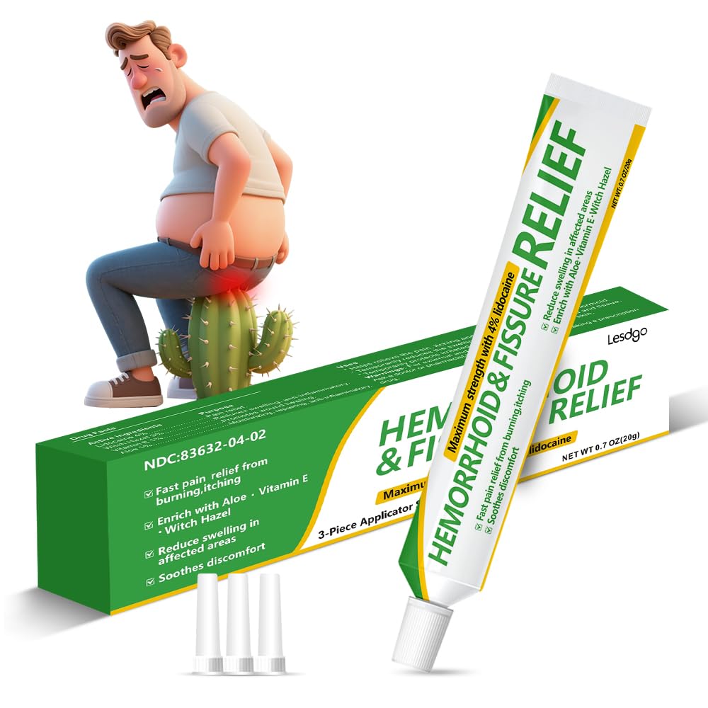 Lesdgo Hemorrhoidal Ointment(1 Pack),Hemorrhoid and Fissure Cream Witch Hazel Maximum Strength Pain Relief,for Itching and Swelling Lesdgo Au supplements
