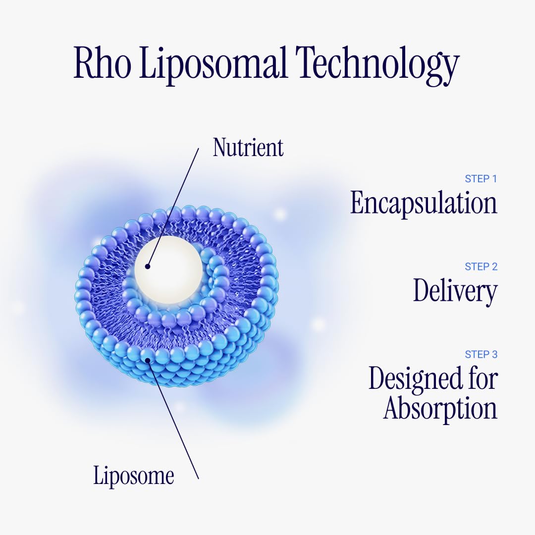 Rho Nutrition Liposomal NAD+ – Liquid Supplement Designed to Help Support Absorption – Active Form of NAD+ Helps Support Normal Cellular Health, Healthy Aging, Energy Metabolism and Overall Vitality Rho Nutrition Au supplements