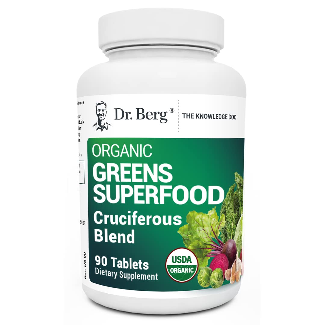 Dr. Berg's Greens Superfood Cruciferous Vegetable Tablets - Vegetable Supplements Dr. Berg Nutritionals Au supplements