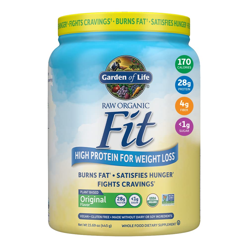 Garden of Life Raw Organic Fit Powder, Original - High Protein for Weight Loss (28g) Plus Garden of Life Au supplements