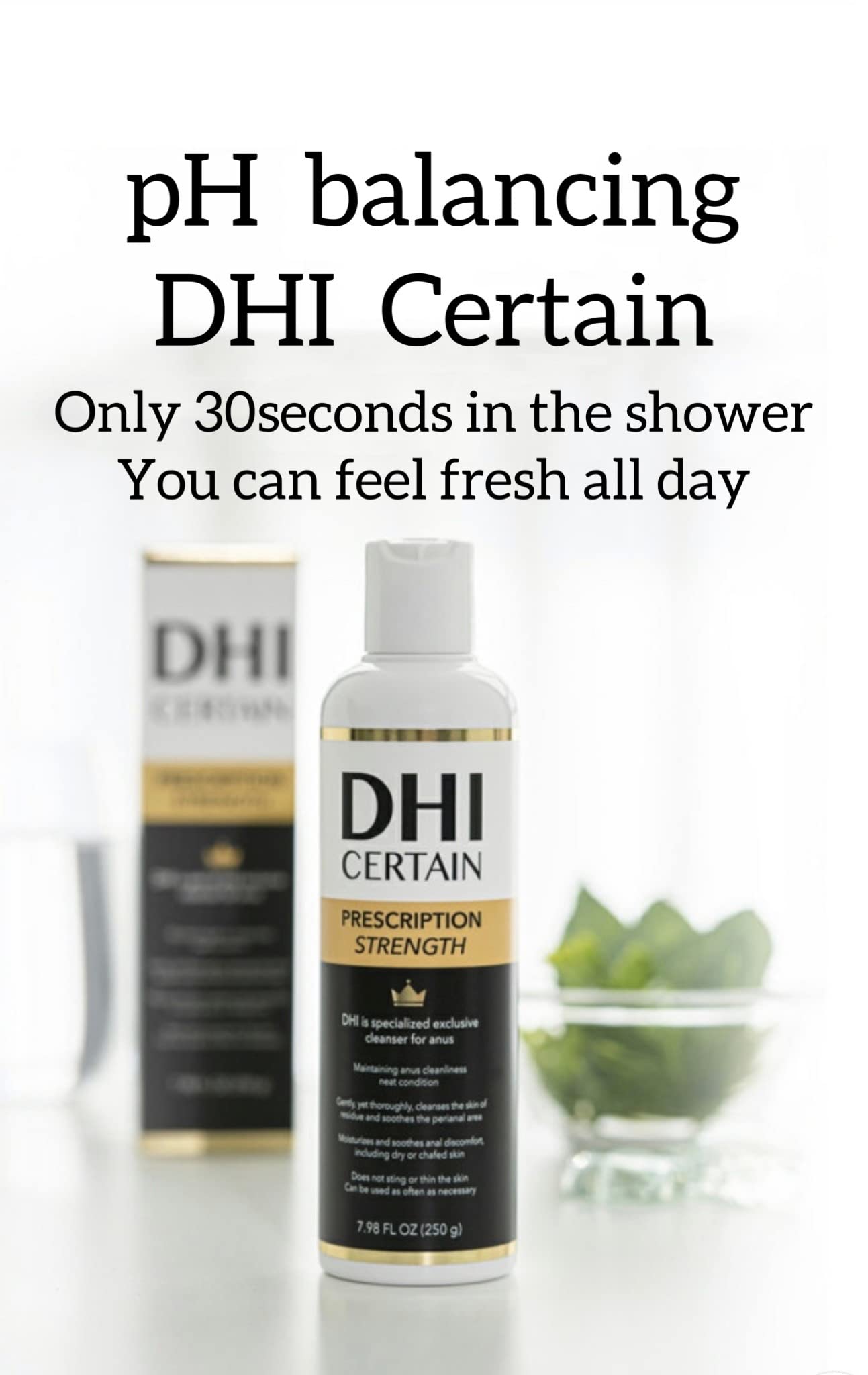 DHI PROBIOTIC Certain Intimate Wash for Men with 3 kinds of probiotics plus 20 Premium Natural DHI Au supplements