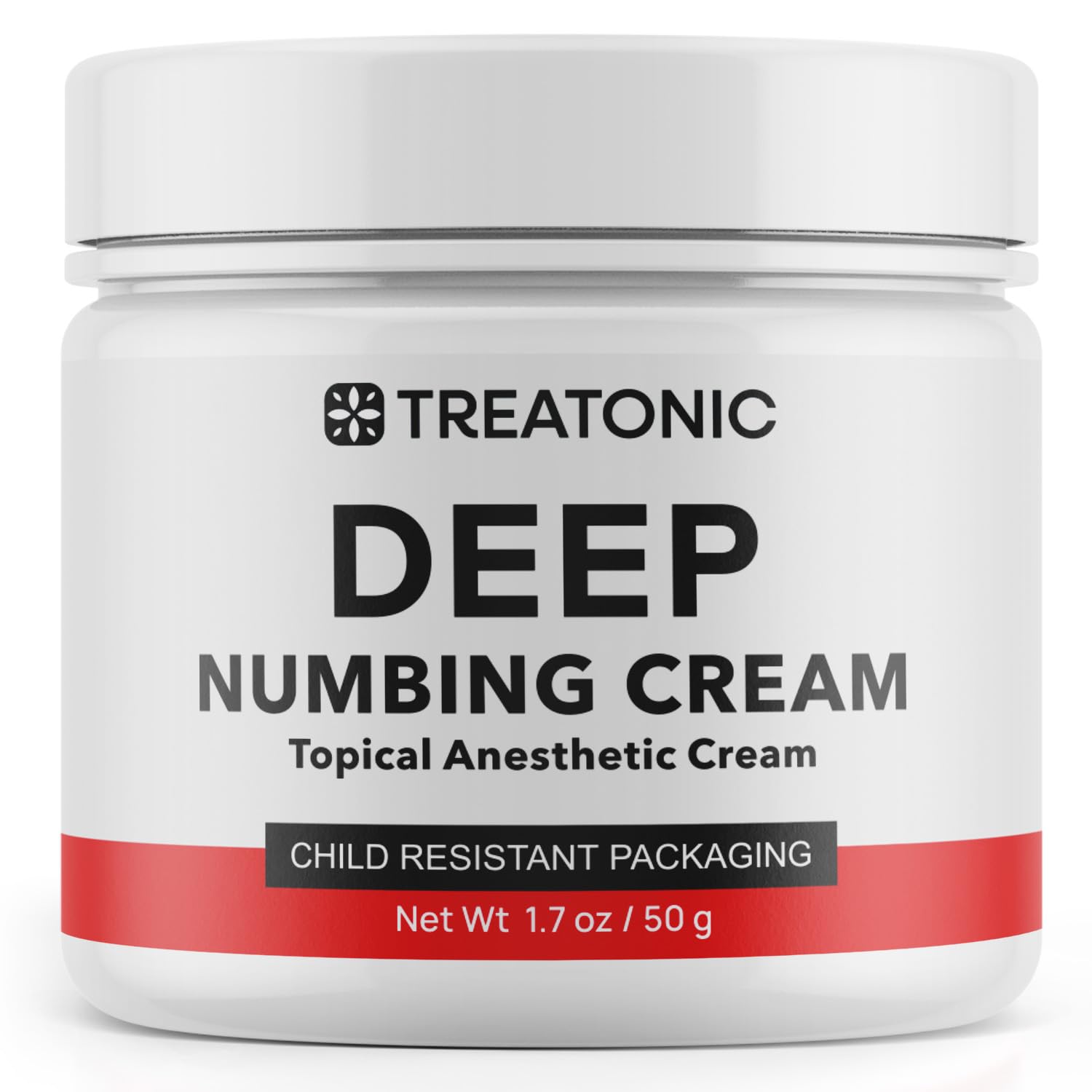 Treatonic Maximum Strength Numbing Cream: Numbing Cream for Discomfort, Burn, Itch & Pain Relief - Fast-Acting, Soothing Topical Anesthetic with Menthol & Emu Oil for Hemorrhoid Treatment – 1.7oz Treatonic Au supplements