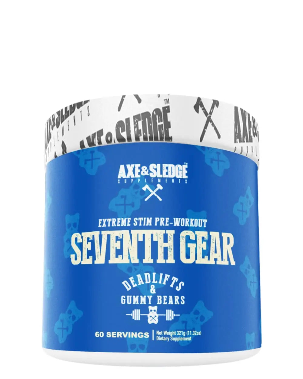 Axe & Sledge Supplements Seventh Gear Extreme Stimulant-Based Pre-Workout with TeaCrine Axe & Sledge uk supplements