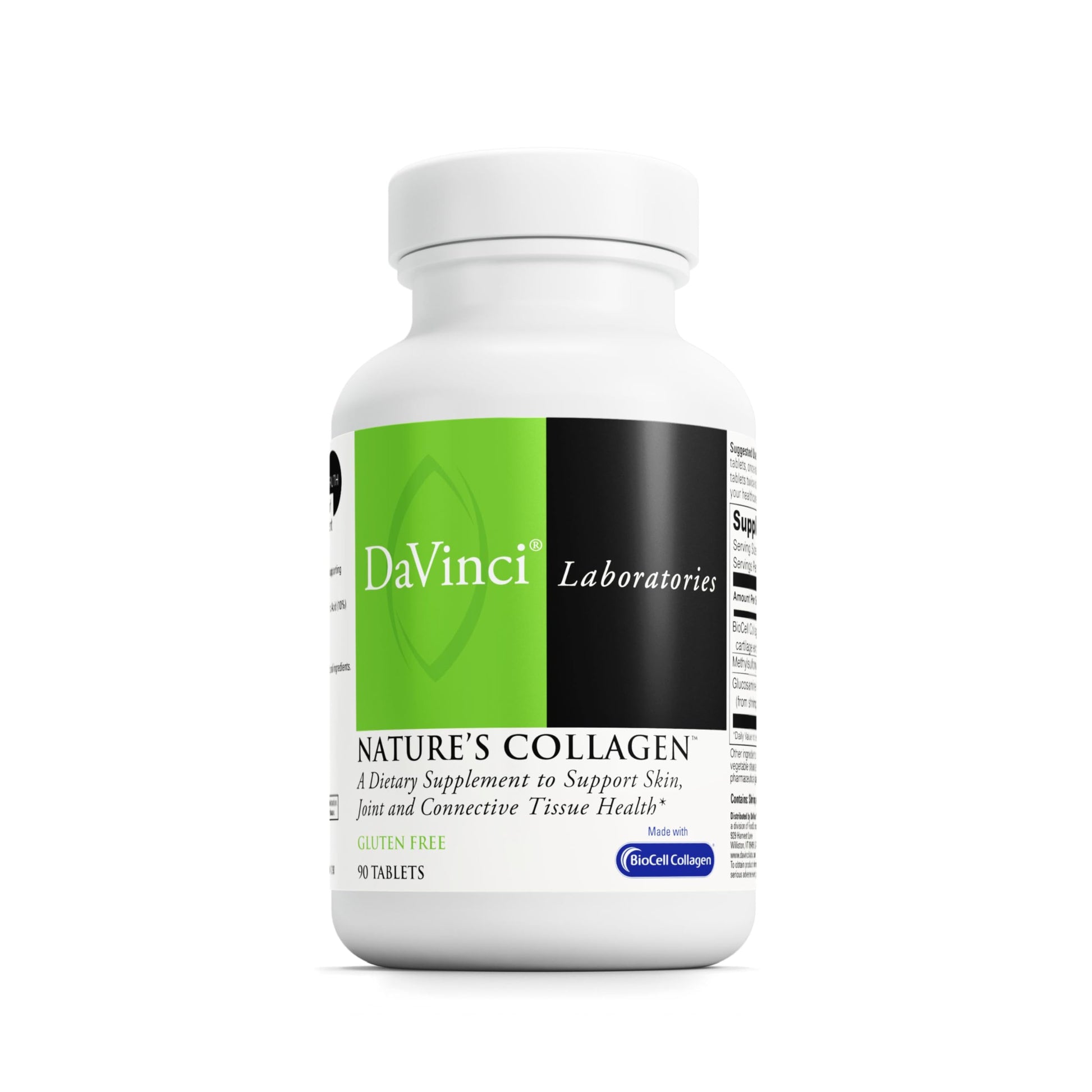 DAVINCI Labs Natures Collagen - BioCell Collagen Supplement with MSM & Glucosamine - Helps to Support Joint Health, Skin Health & Connective Tissues - Gluten-Free - 90 Tablets DAVINCI Au supplements