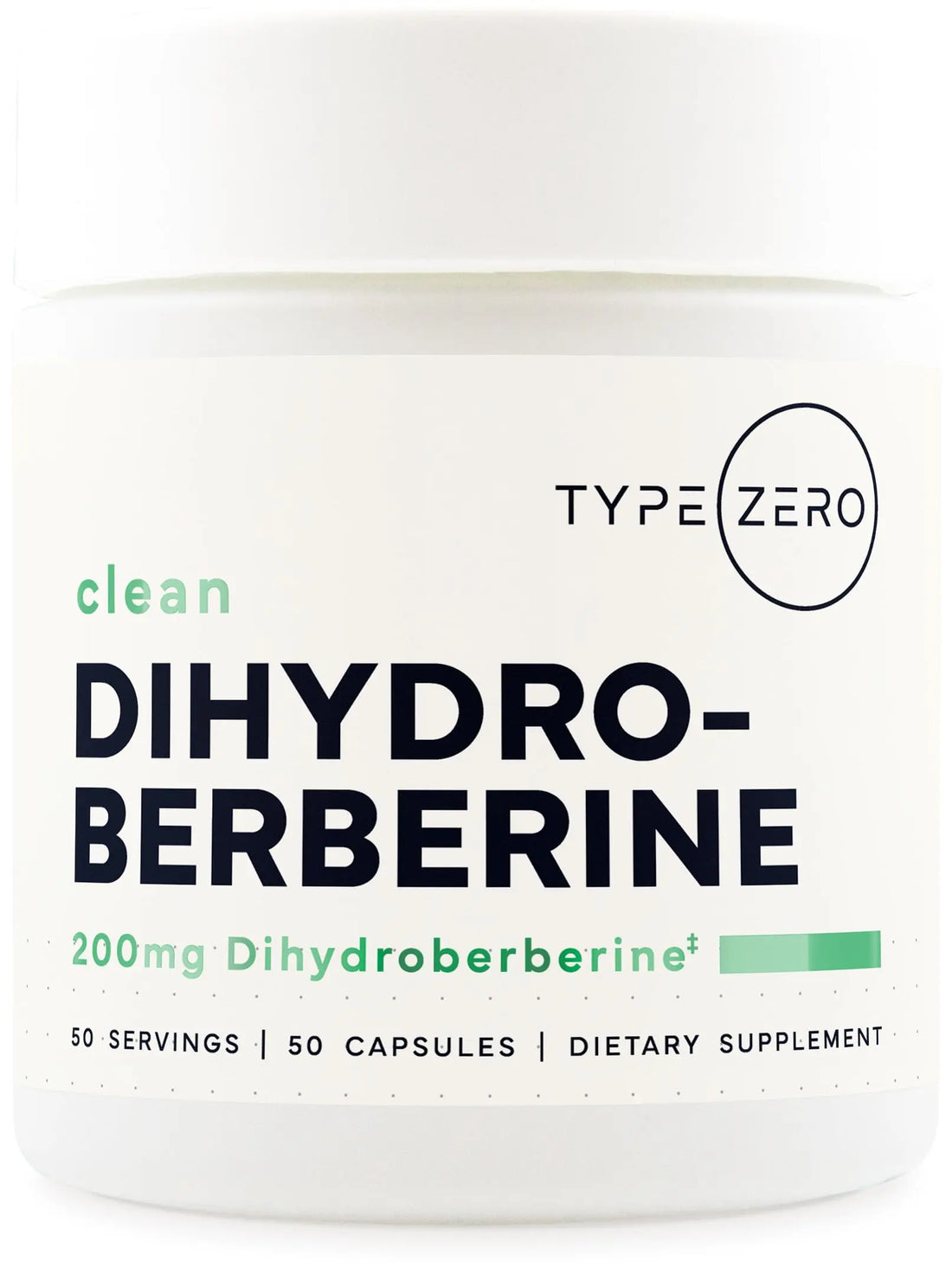 Type Zero Clean Dihydroberberine 200mg Capsules - 50 Capsules - GlucoVantage Dihydroberberine Supplement - Non-GMO & Gluten Free Type Zero Au supplements