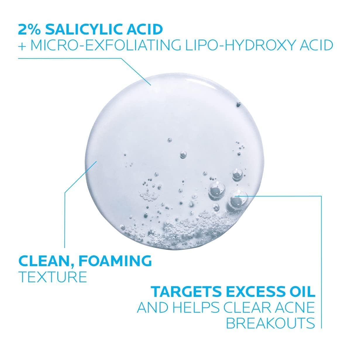 La Roche-Posay Effaclar Medicated Gel Facial Cleanser, Foaming Acne Face La Roche-Posay Au supplements