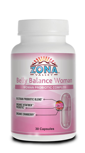 Zona Valley Belly Balance Woman 30 Capsules - Prebiotic and Microencapsulated probiotic Zona Valley Au supplements