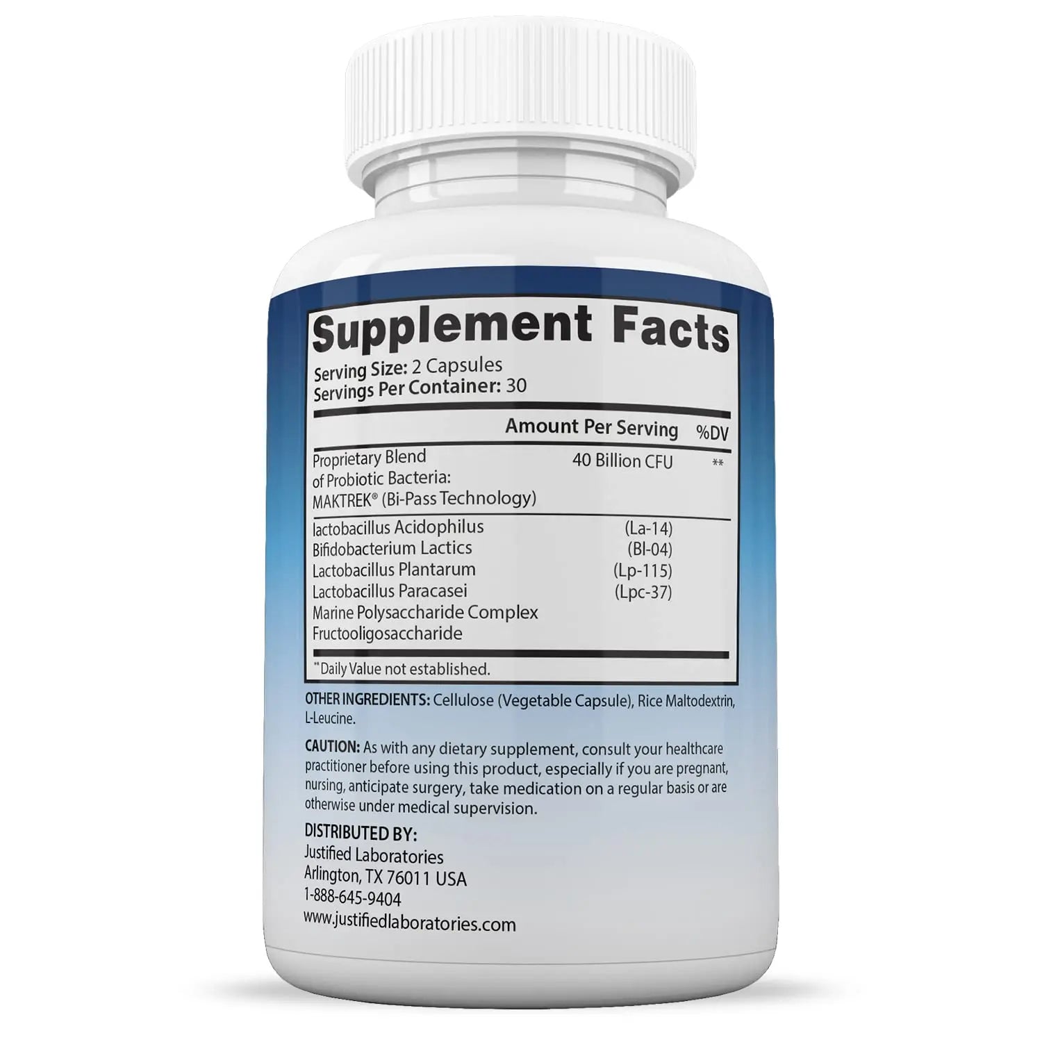Justified Laboratories (3 Pack) Fungus Defend Max Pills 40 Billion CFU Probiotic 180 Capsules Justified Laboratories Au supplements