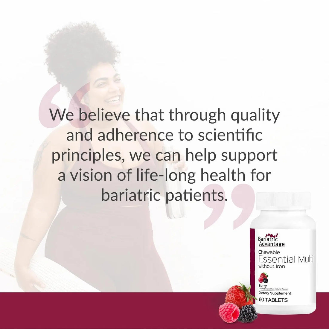 Bariatric Advantage Chewable Essential Multivitamin Without Iron - 200 DV of Key Nutrients - Trace Mineral Support Bariatric Advantage AU supplements