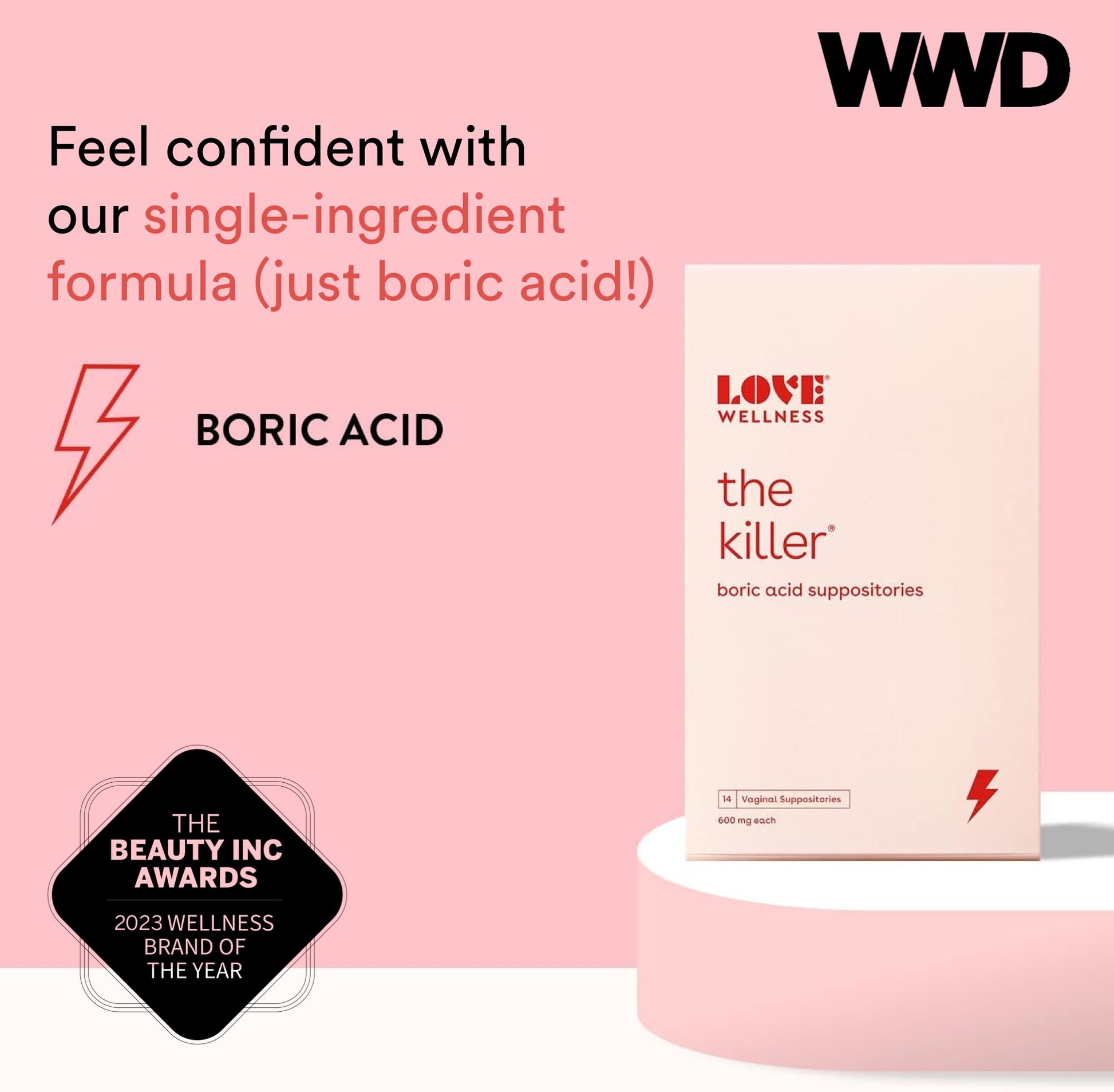 Love Wellness pH Balancing Cleanser & The Killer | Boric Acid Suppositories & Feminine Wash Love Wellness Au supplements