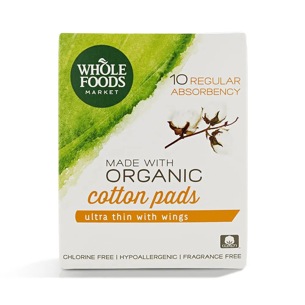 Azalea, Organic Cotton Pads, Regular, 10 ct 365 by Whole Foods Market uk supplements