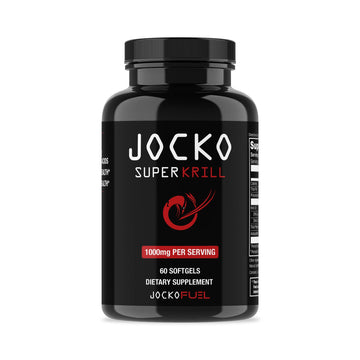 Jocko Fuel Antarctic Krill Oil Omega 3 Fatty Acid Supplements DHA & EPA - 1000mg Softgels - Supports Joints, Mobility & Mental Function (60 Softgels) Jocko Fuel Au supplements