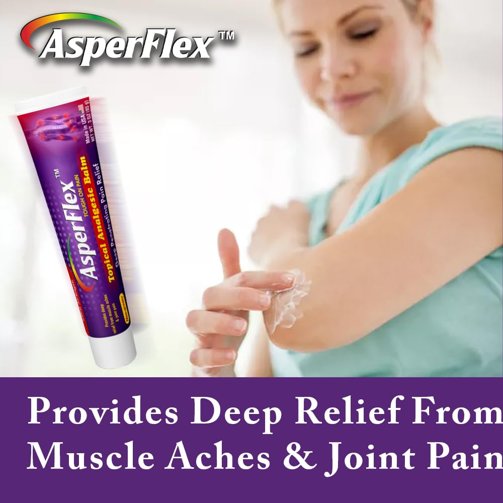 ASPERFLEX Ultra Strength Topical Analgesic Pain Relief Cream for Arthritis, Muscle, and Joint Pains -3 oz by Akronpharma. ASPERFLEX Au supplements