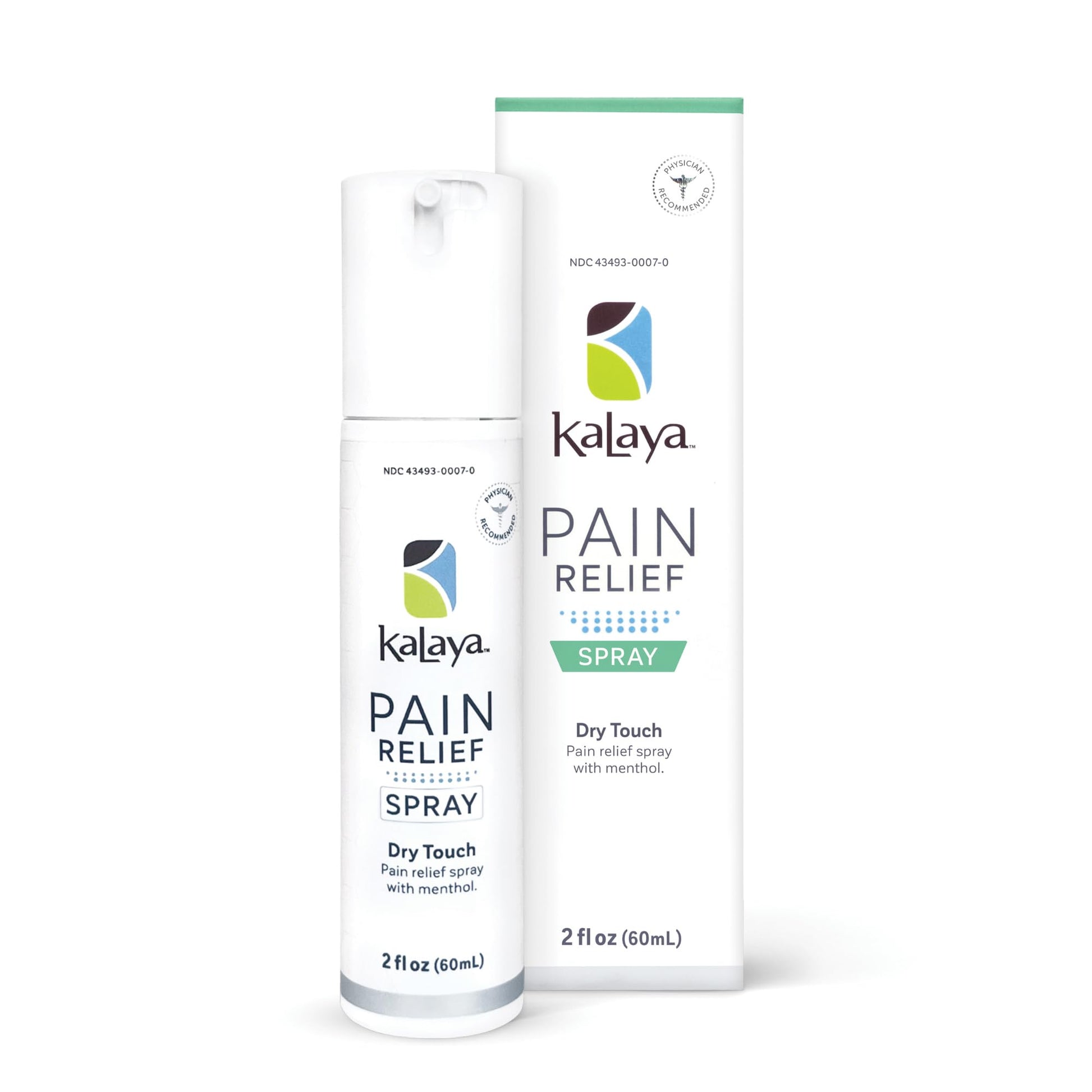 Kalaya Pain Relief Spray - Fast-Acting, Quick-Drying Muscle Rub for Joint Pain Relief and Muscle Pain - with Eucalyptus, Menthol, Methyl Salicylate, Camphor - Ideal for Easing Back Pain - 2 oz Kalaya Naturals Au supplements