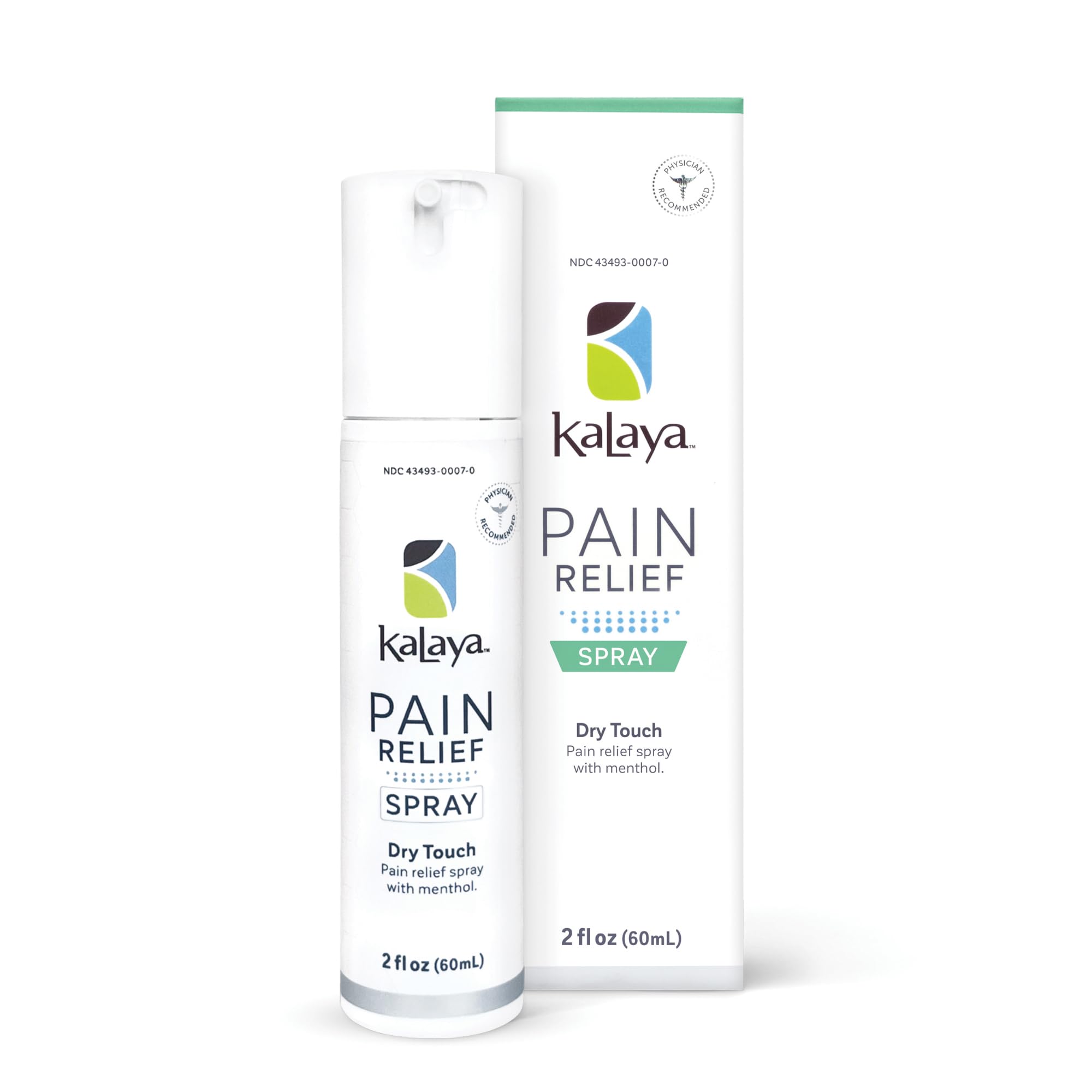 Kalaya Pain Relief Spray - Fast-Acting, Quick-Drying Muscle Rub for Joint Pain Relief and Muscle Pain - with Eucalyptus, Menthol, Methyl Salicylate, Camphor - Ideal for Easing Back Pain - 2 oz Kalaya Naturals Au supplements