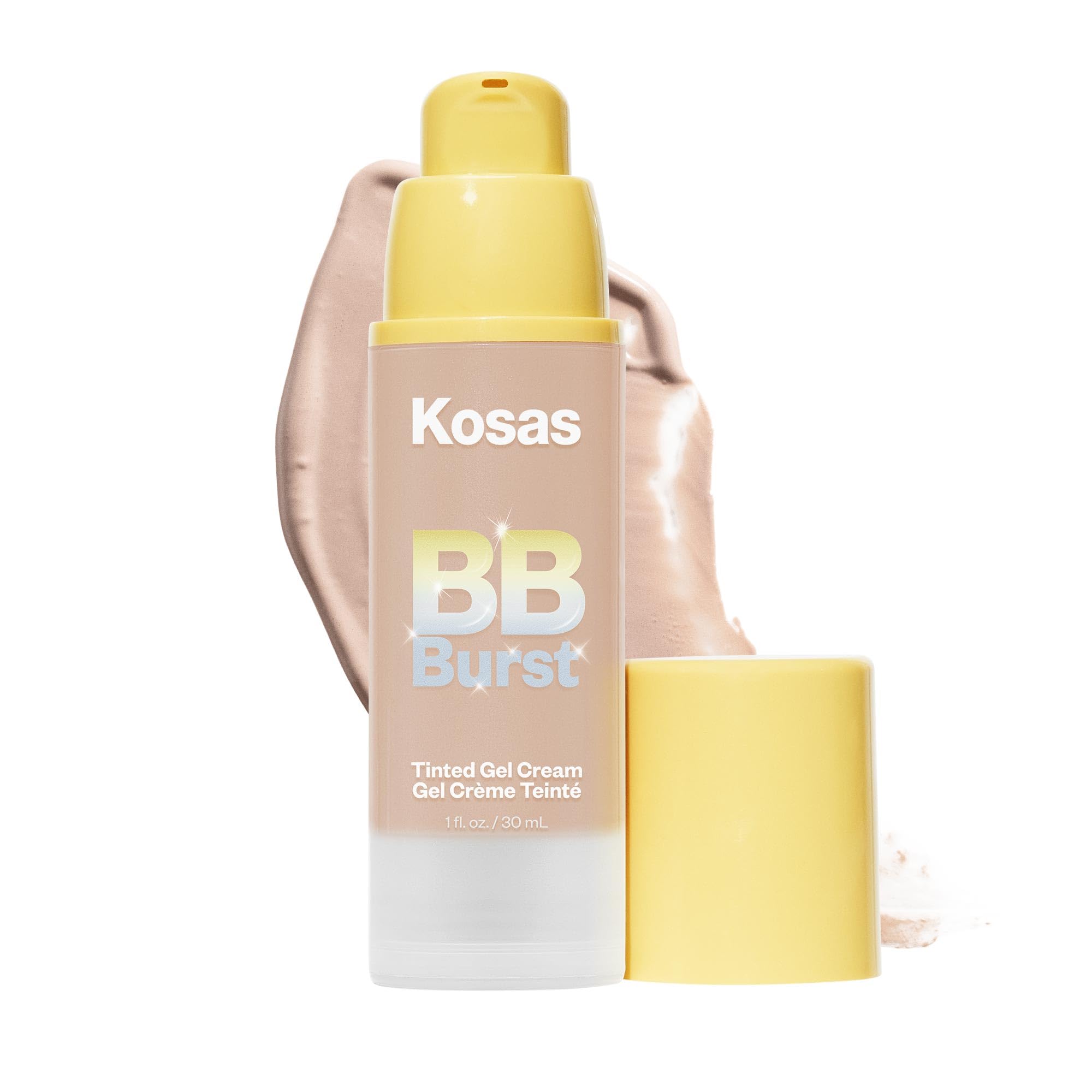 Kosas BB Burst Tinted Face Gel Cream - Supports Healthy Collagen, Smoothes Skin, Hydrates & Moisturizes - Lightweight Buildable Coverage - Light Medium Neutral 21, (1 Oz/30 ML) Kosas Au supplements