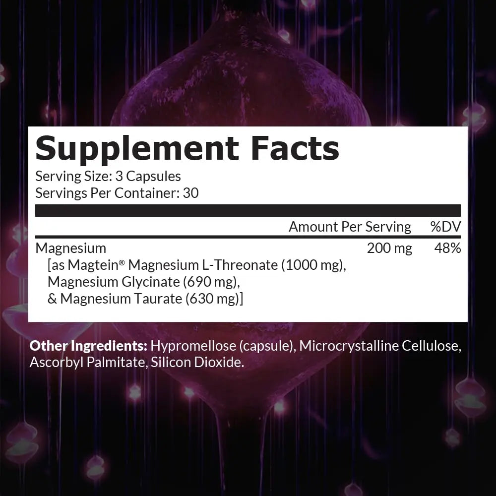 Intelligent Labs MagEnhance Magtein Magnesium Complex Supplement L-Threonate with Magnesium Glycinate and Taurate, 90 Capsules Intelligent Labs Au supplements