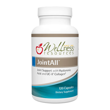 Wellness Resources JointAll - Joint Support Supplement with Natural Hyaluronic Acid, UC-II Collagen, Glucosamine, Chondroitin for Joint Strength and Comfort (120 Capsules) … Wellness Resources Au supplements