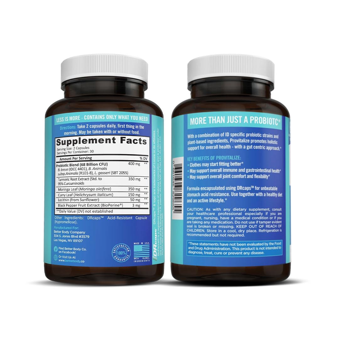 Better Body Co. Provitalize | Probiotics for Women - 60 Caps Better Body Co. Au supplements