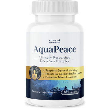 Nature’s NutriWave AquaPeace – Aqua Peace Caps Daily Marine-Based Supplement with Seaweed & Algae Extracts – Clean, Stimulant-Free Formula – Non-GMO, Made in USA - 30 Capsules, 1 Month Supply Nature’s NutriWave Au supplements