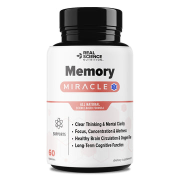 Real Science Nutrition Offers Memory Miracle – Brain and Memory Support Supplement for Focus, Mental Clarity & Brain Health – Nootropic Brain Booster with Nitric Oxide – 60 Capsules Real Science Nutrition Au supplements