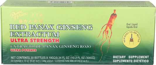 Prince of Peace Red Panax Ginseng Extractum Ultra Strength, 0.34 Fl Oz (Pack of 30) Prince Of PeaceAU supplements