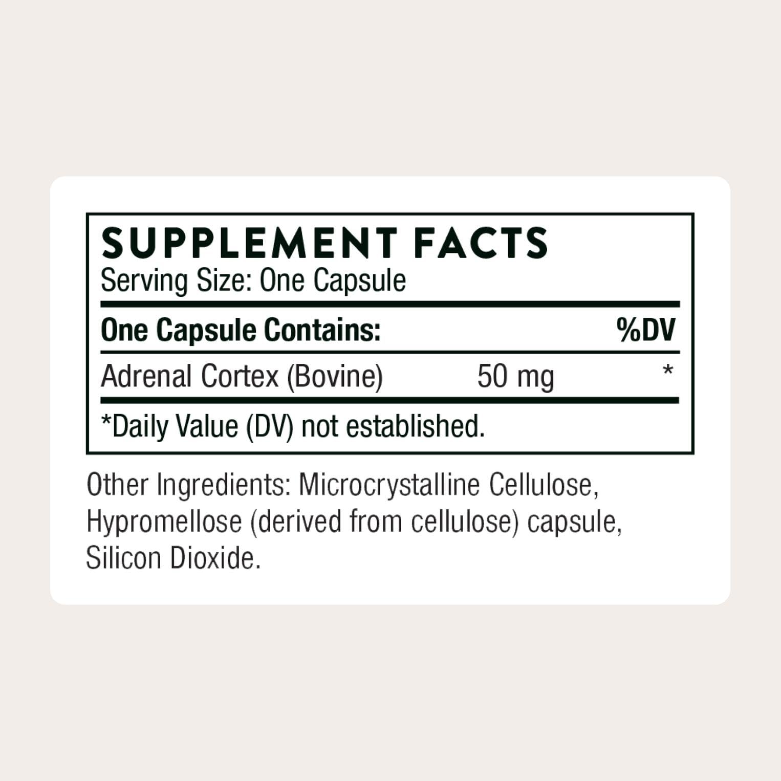 THORNE - Adrenal Cortex - Supplement for Cortisol Management - Support Healthy Adrenal Gland Function, Immune System, Stress Management, Fatigue & Metabolism* - 60 Capsules THORNE Au supplements