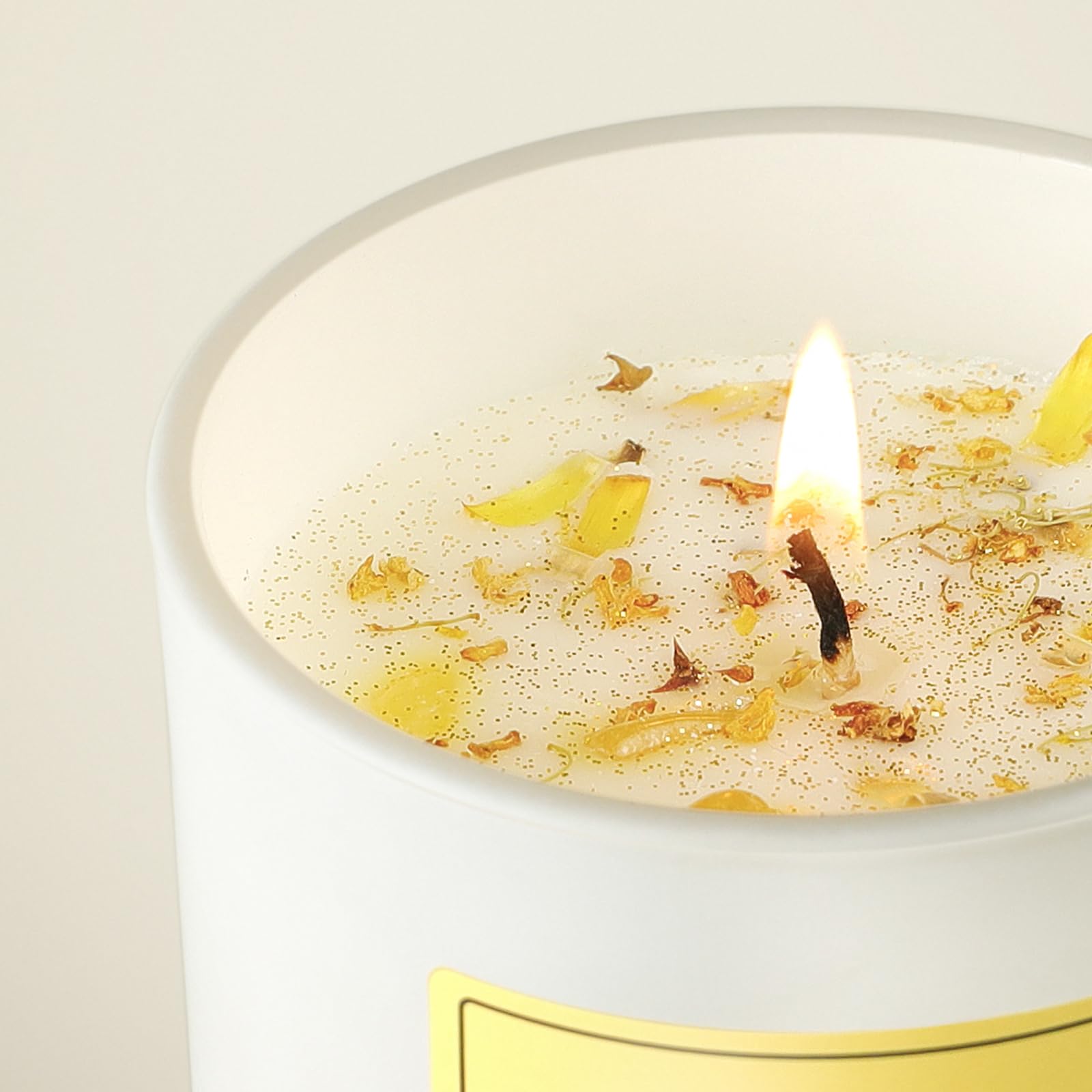 Vanilla Soy Candles Gift for Women - Aromatherapy Candle with Crystals Inside, 10oz Natural Soy Wax Candles AOOVOO Au supplements