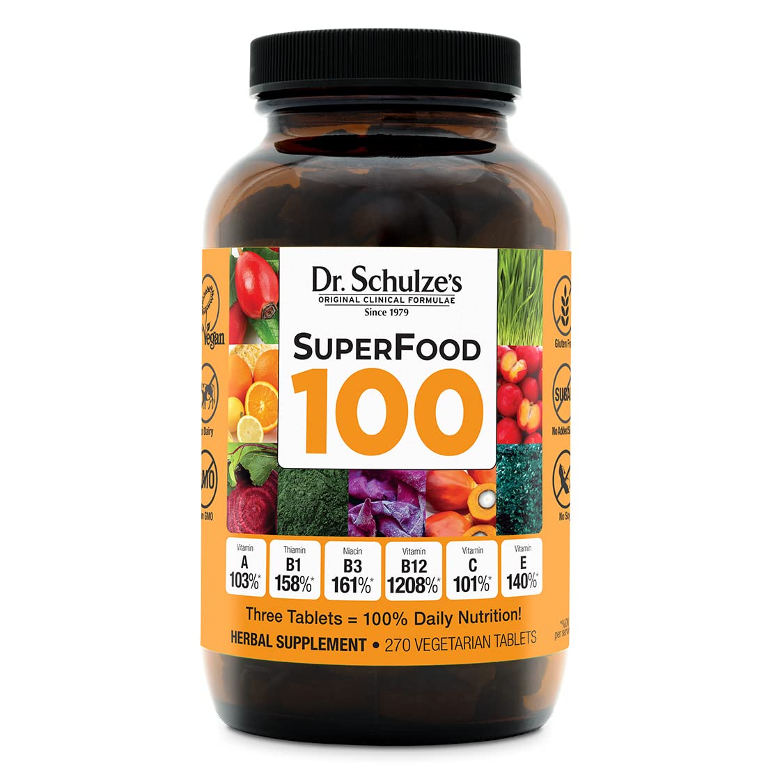 Dr. Schulze's | SuperFood 100 | Vitamin & Mineral Herbal Concentrate | Dietary Supplement Dr. Schulze's Au supplements
